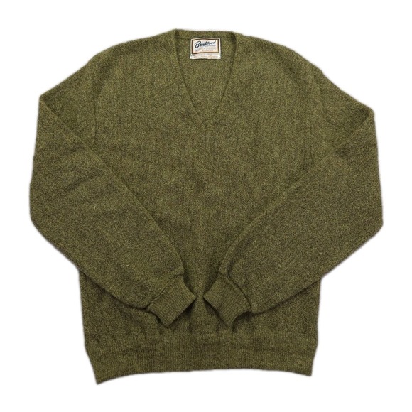 Vintage‎ Brentwood Sweater Mens Medium Fine Alpaca Golf V Neck